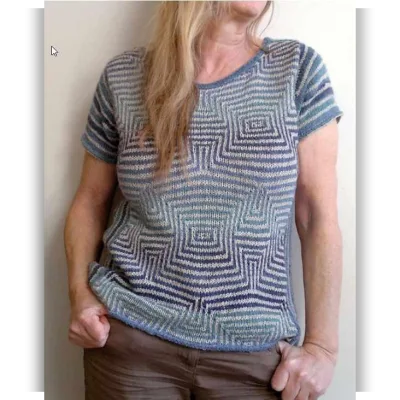 Летний вязаный топ Mazing - AlfaKnits
