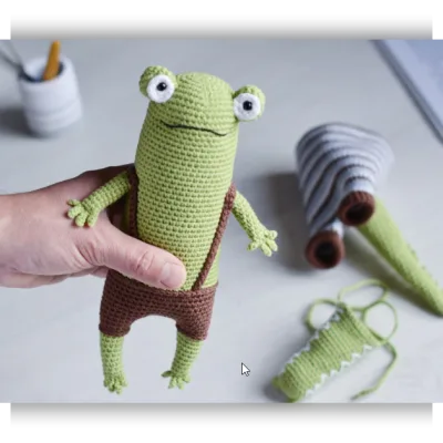 Лягушонок и крокодил - FireflyCrochets