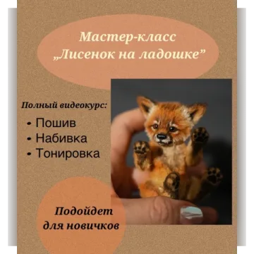 Лисенок на ладошке