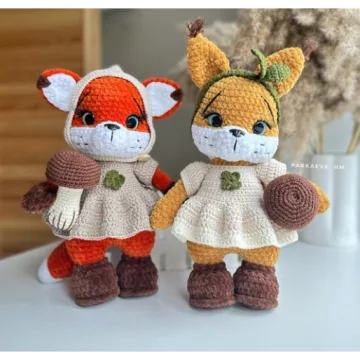 Лисичка и белочка