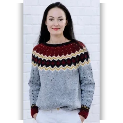 Лопапейса Gerda round yoke sweater - katerynakvachuk