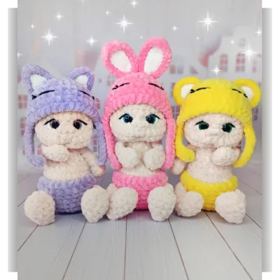 Малыши в шапочках - plush_happy_toyss