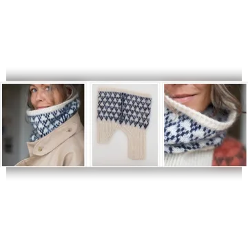 Манишка спицами Spot Cowl - Вяжи.ру