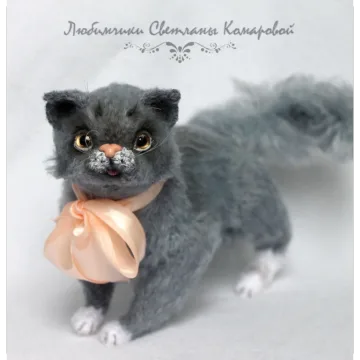 Мастер-класс Дымка (кошка). Вязание