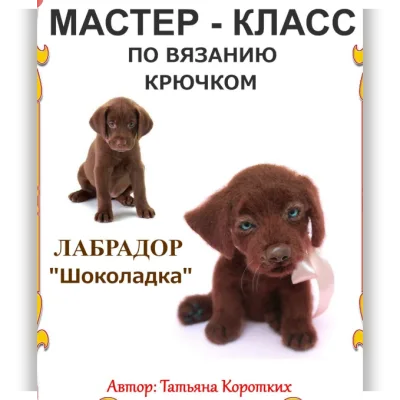 Мастер-класс Лабрадор "Шоколадка" - Татьяна Коротких