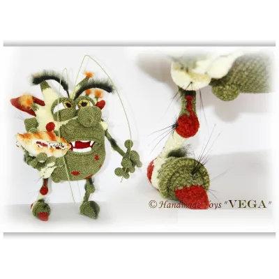 Мастер-Класс по вязанию крючком "Мифическое существо Болотный Ням" - Handmade Toys VEGA