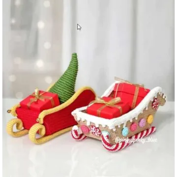 Мастер класс Пряничные сани+сани Деда Мороза - pinky_pinky_blue
