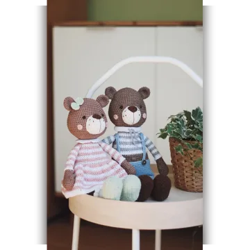 Медвежата Amigurumi Bear Family