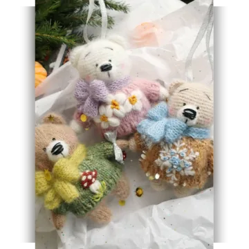 Мишка елочная игрушка