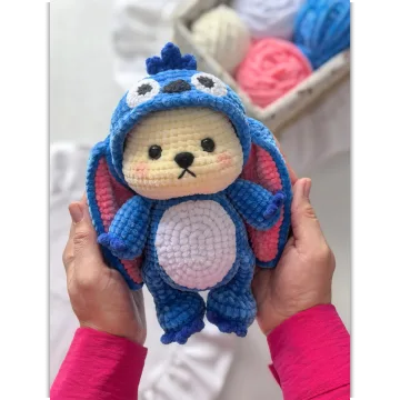 Мишка в костюме Стича