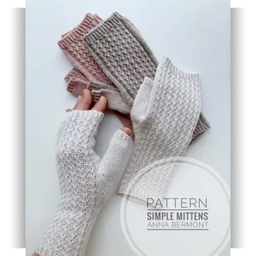 Митенки Simple mittens - Анна Бермонт