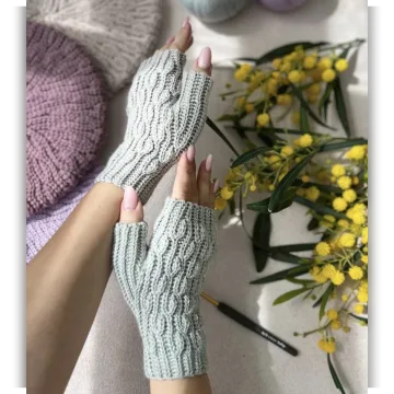 Митенки Веточки - voobrazhalkina