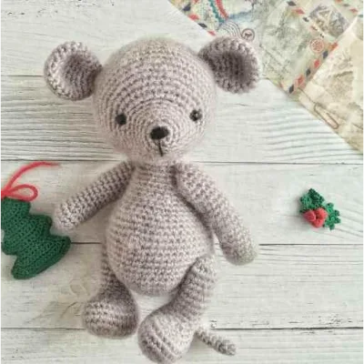 МК по вязанию мышонка - wool_toys_marina