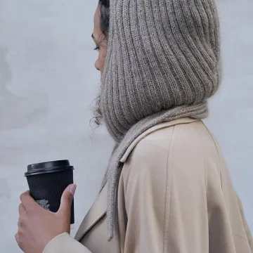 Модный вязаный шарф с капюшоном Alex Hood - Pernille Larsen, Knitting for Olive