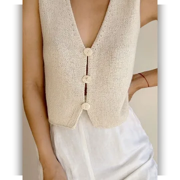 Модный жилет Claire Vest - Вяжи.ру