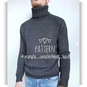 Мужской базовый свитер. granata_sweater4man_base - Наталья Грановская