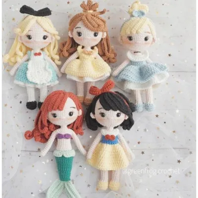 Набор 5 в 1: Принцесса Амигуруми - greenfrogcrochet