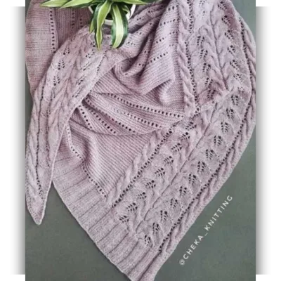 Набор из 4 Мастер-Классов бактус, шаль Лея и Сесилия - n_u_r_knitting