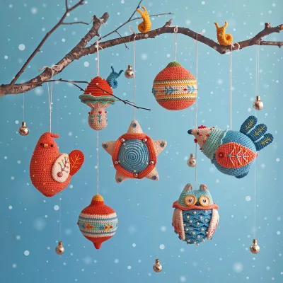 Набор Рождественских украшений - natura_crochet
