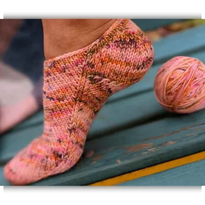 Носки Цветущая сакура - socksscarfknit