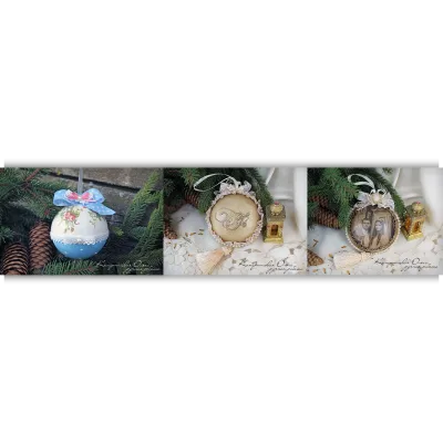 Новогодние игрушки. 3 варианта - Ольга Комарницкая