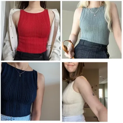 Облегающий топ миксом резинок Mixed rib Cami - Florence Miller