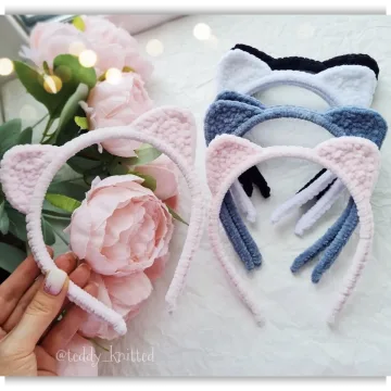 Ободок-котёнок - teddy_knitted