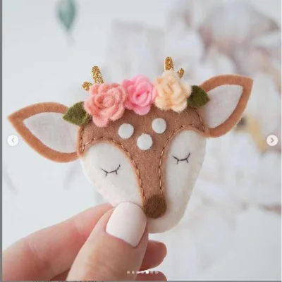 Олени из фетра - lavka_handmade