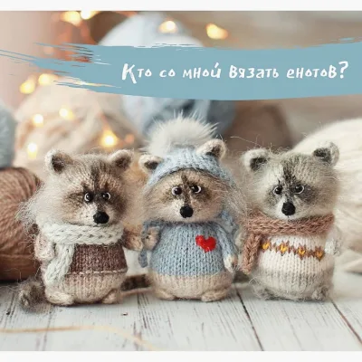 Онлайн мастер-класс по вязанию енота - jetkat.spb