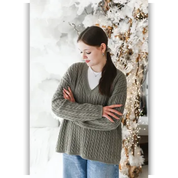 Описание вязания Keep It Braids Pullover - knitforsweet