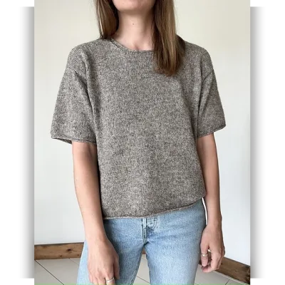 Описание вязания топа Air Tee - Hailey Smedley