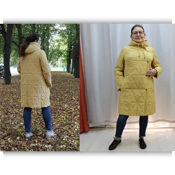 Пальто с цельнокроенным капюшоном Уютная Осень. Тариф 1 версия