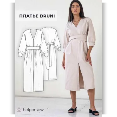 Платье Bruni. ОГ 88. Рост 170 - Helpersew