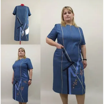 Платье джинсовое с декором