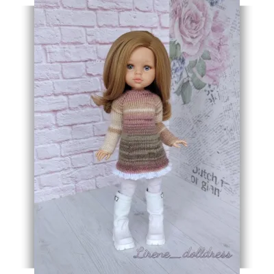 Платье Элен для кукол Паола Рейна 32 см - Lirene Dolldress