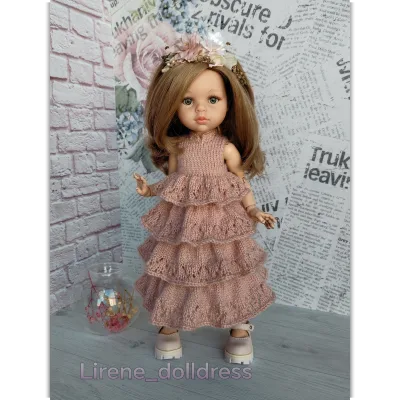 Платье Элизабет для кукол Паола Рейна 32-34 см Лирен и куклы - Lirene Dolldress