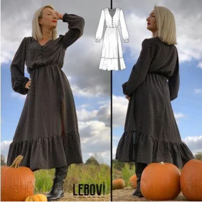 Платье Lebovi 107. Размер 40-54. Рост 165 - Lebovi