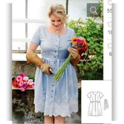 Платье-рубашка №126 — выкройка из Burda 5/2016 - Burda Style