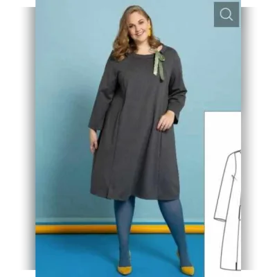 Платье силуэта «колокол» №15 — выкройка из Burda. Extra 3/2021 - Burda Style