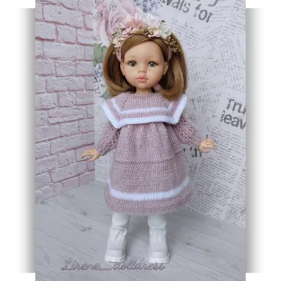 «Платье Софи» для кукол Паола Рейна 32-34 см - Lirene Dolldress