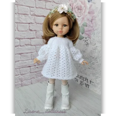 Платье Стэйси для кукол Паола Рейна 32-34 см - Lirene Dolldress