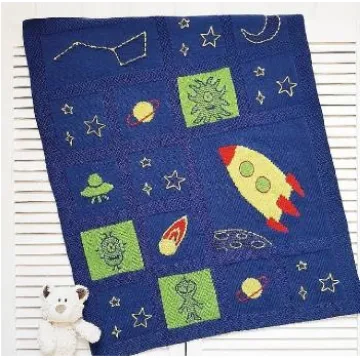 Плед Космос - marine_knits