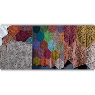 Плед спицами Starflower - Tin Can Knits
