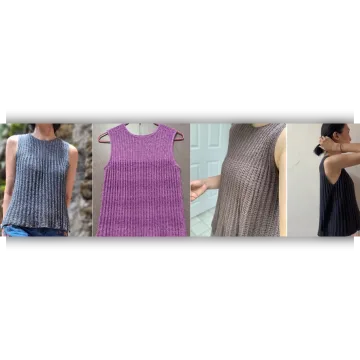 Плиссированный топ, вязаный спицами сверху Pleated Top - Charlotte Tung