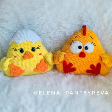 Подушки Зверушки Утенок и Цыпленок