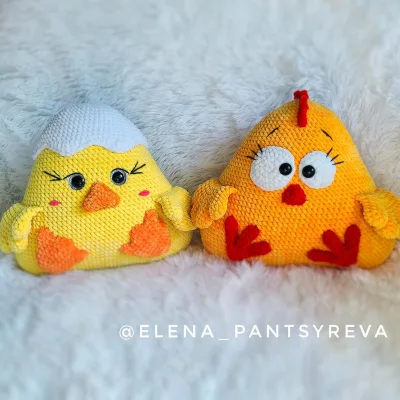 Подушки Зверушки Утенок и Цыпленок - Елена Панцырева