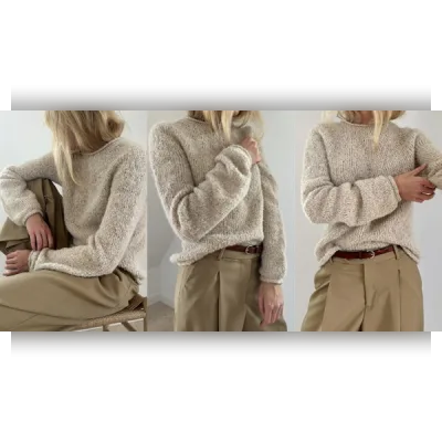 Простой пуловер-букле Plain Yoke - Lene Holme Samsøe