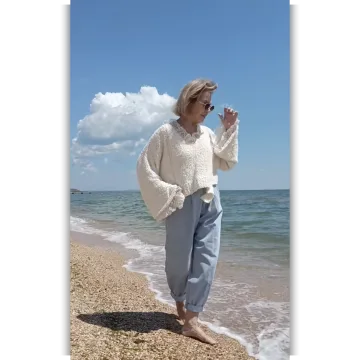 Пуловер Морская пена - Светлана Волкодав