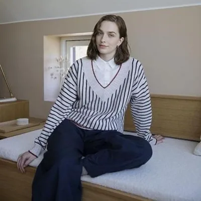 Пуловер необычной конструкции спицами Sunde - Nordic Knits