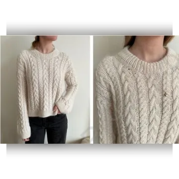 Пуловер с косами Pachira Sweater - TwinKnits
